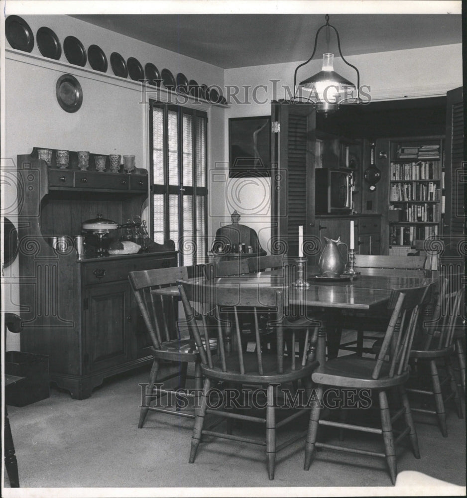 1968 Press Photo Early Quebec Dining Room Furniture - RRW38993 - Historic Images