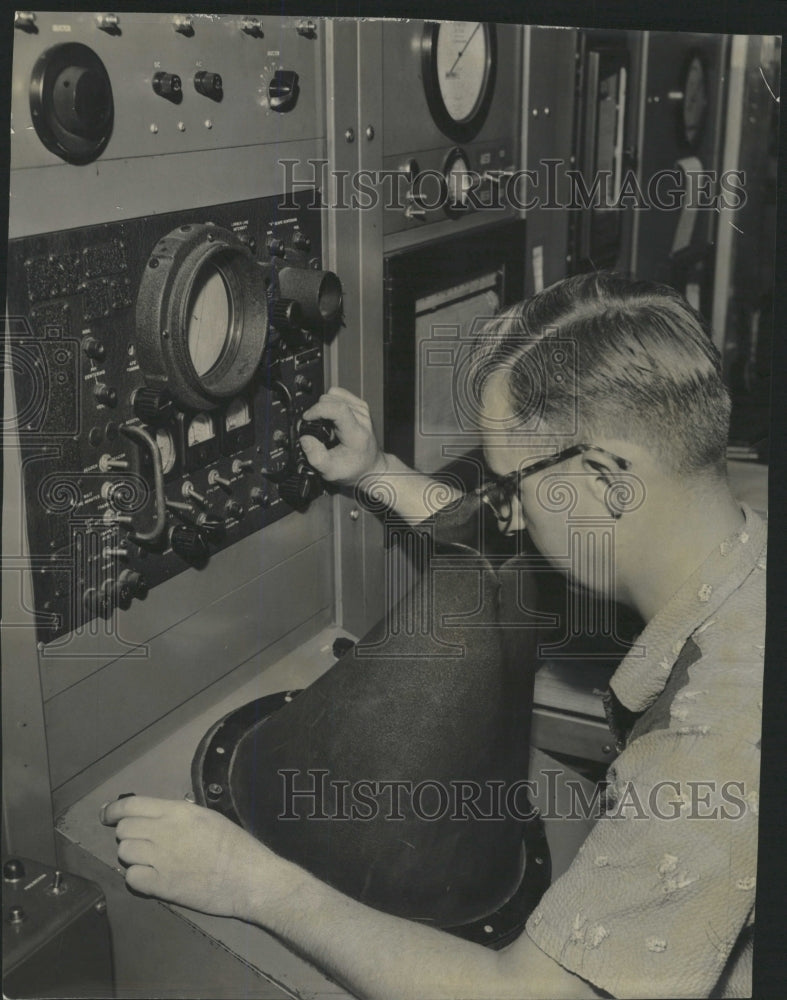 1955 Press Photo George W. Polensky Midway Airport - RRW39091 - Historic Images