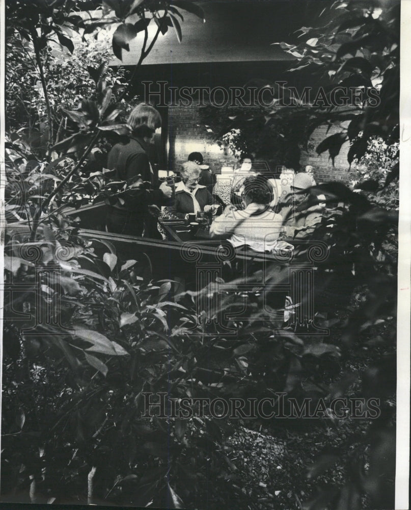 1975 Press Photo Greenhouse Dining - RRW39143 - Historic Images