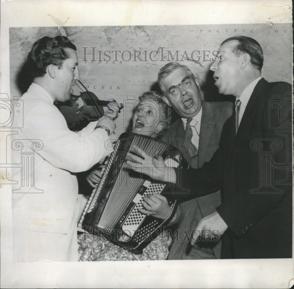 1958 Press Photo US Congress Members Quartet Singers - RRW39467 - Historic Images