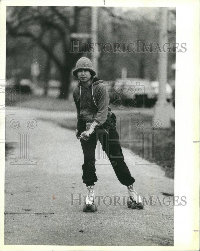 1984 Press Photo Rollerskating - RRW39687 - Historic Images