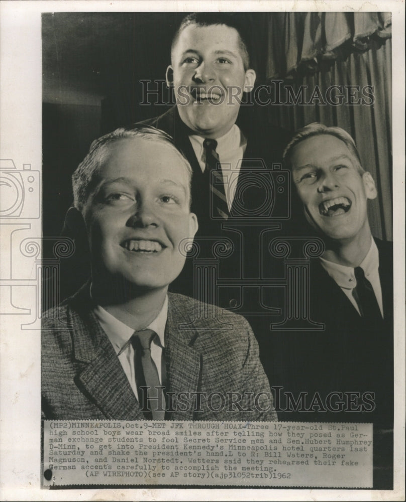 1962 Press Photo German Studnet Broad Smile Paul High - RRW39743 - Historic Images