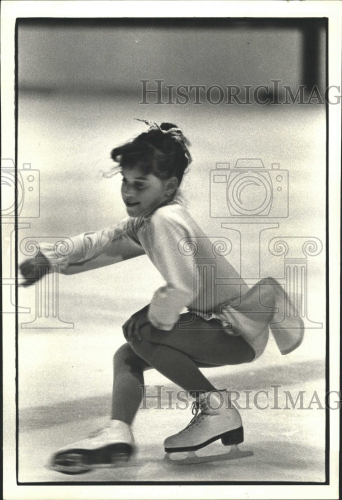 1981 Press Photo Alysha Cardamore ( Ice Skating) - RRW39813 - Historic Images