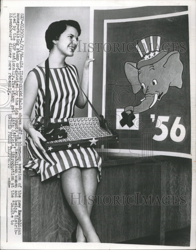 1956 Press Photo Republican Women Models - RRW39901 - Historic Images