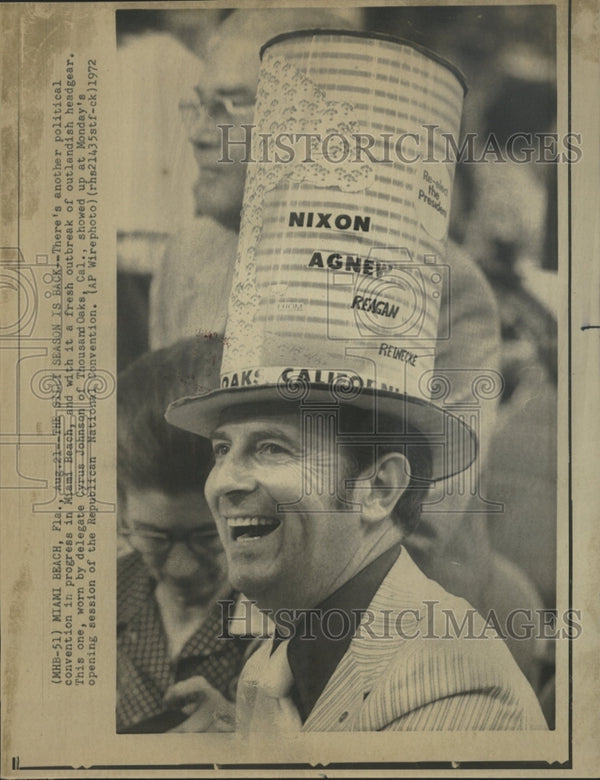 1972 Press Photo Delegate Cyrus Johnson Republican - RRW39937 ...