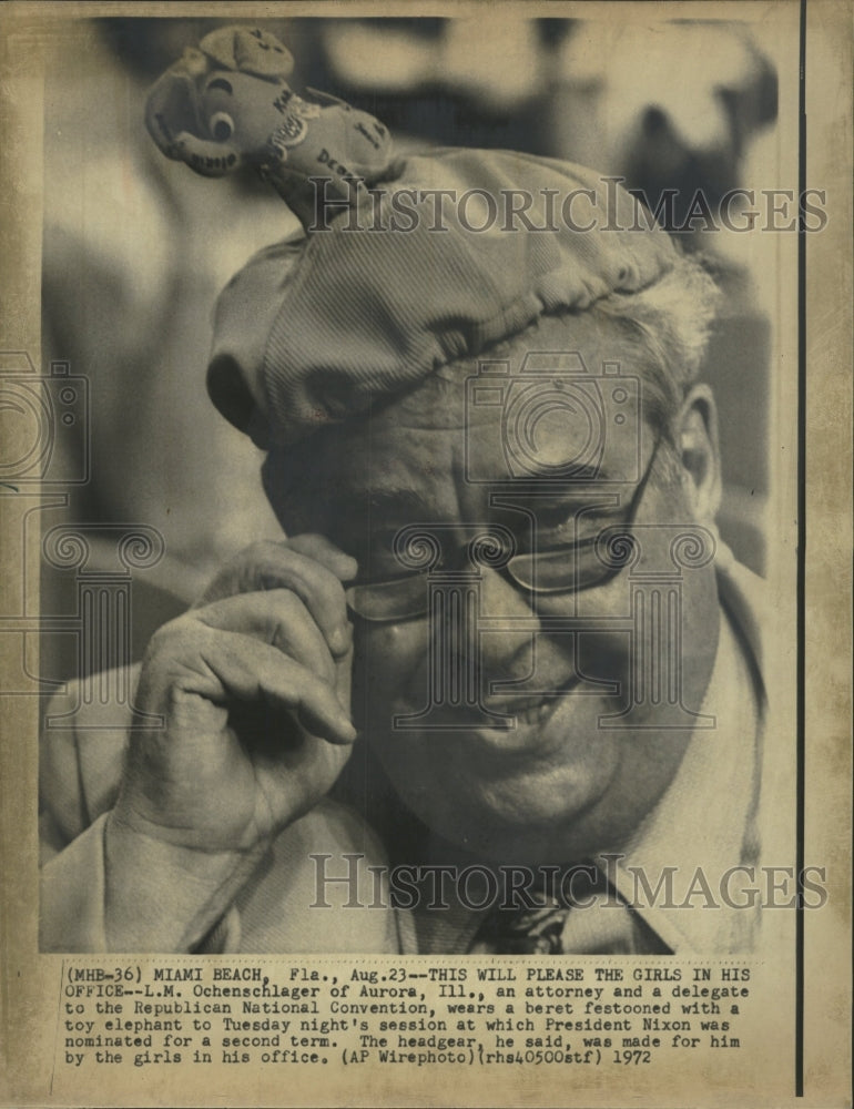 1972 Press Photo Republican Party National Convention - RRW39939 - Historic Images