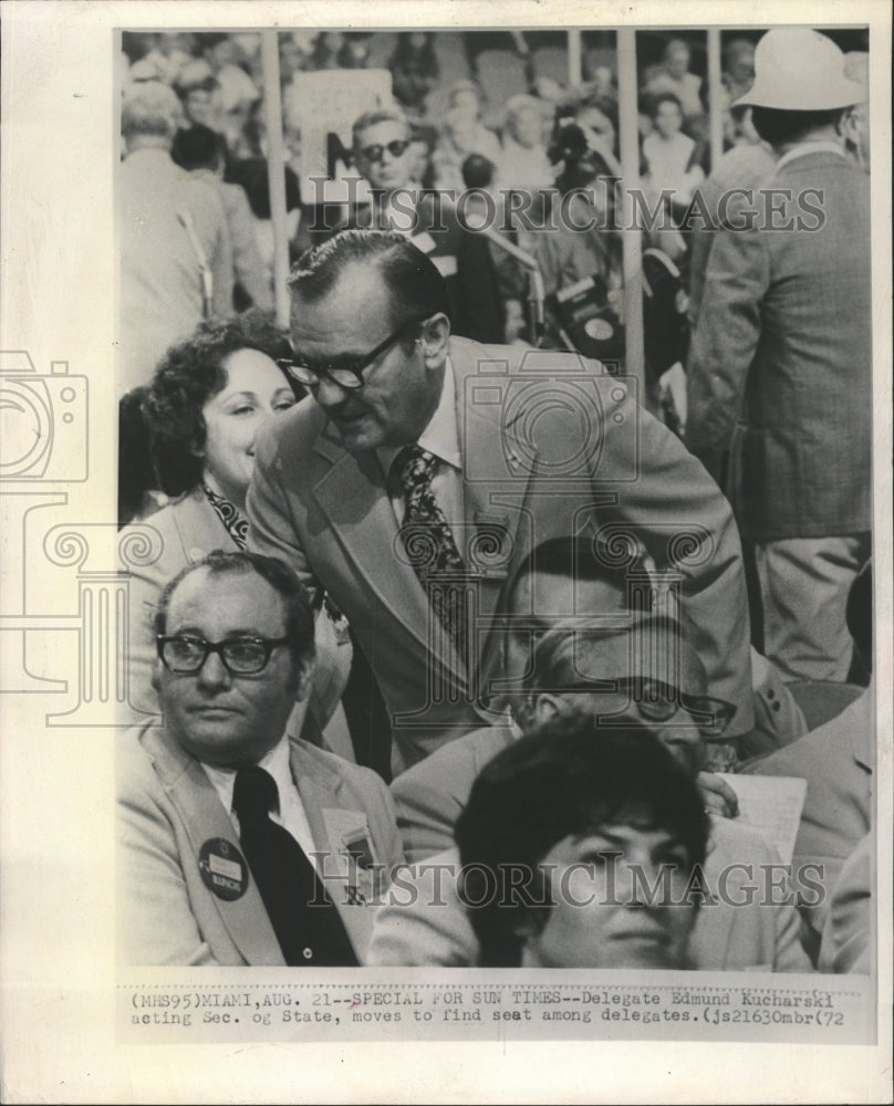 1972 Press Photo Delegate Edmund Kucharski - RRW39945 - Historic Images