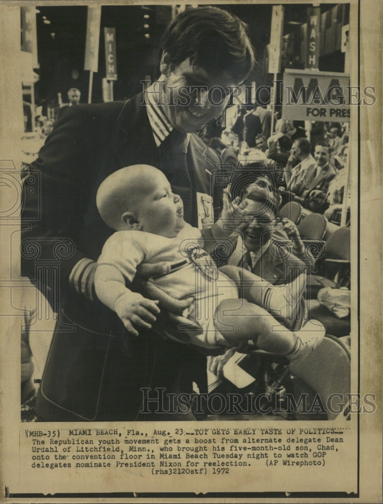 1972 Press Photo Republican Youth Movement Boost Dean - RRW40019 - Historic Images