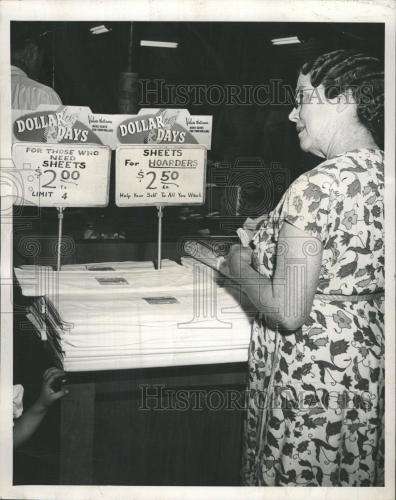 1950 Press Photo Sharp Dip Sheet Hoarder Sign Anniston - RRW40133 - Historic Images