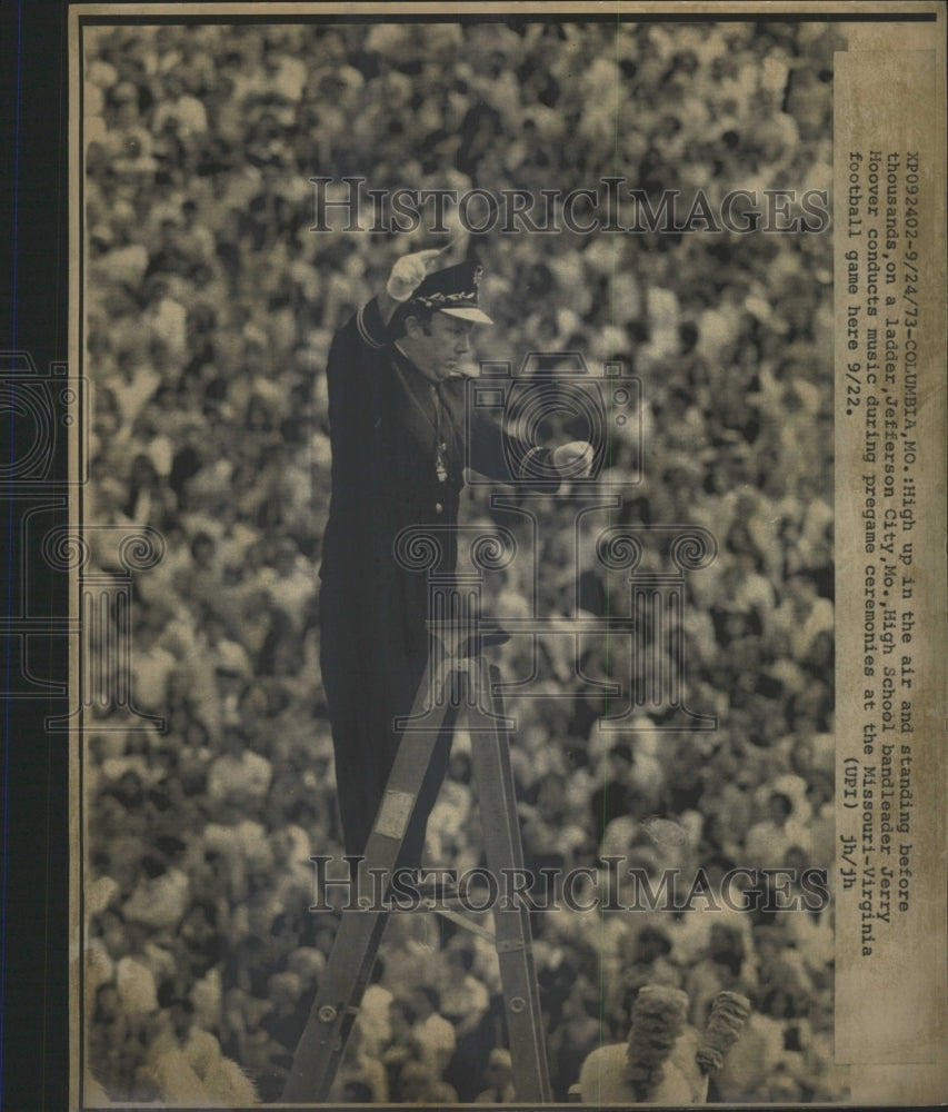 1973 Press Photo Highschool Bandleader Jerry Hoover - RRW40177 - Historic Images