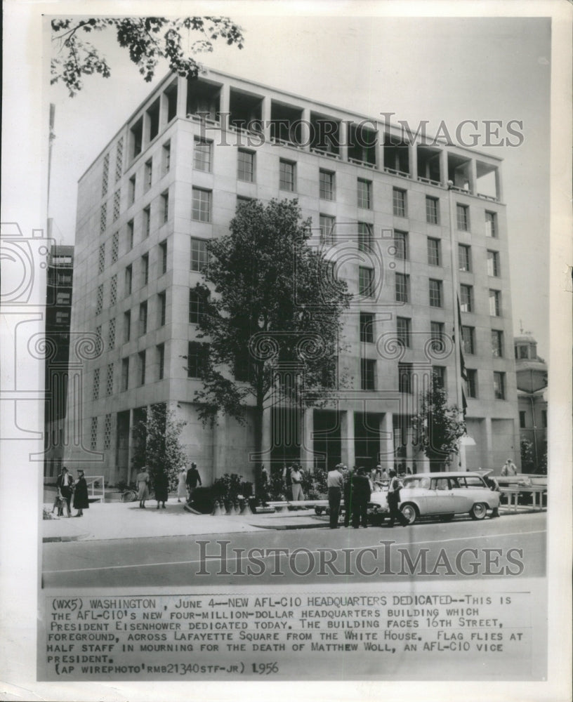 1956 Press Photo AFL CIO New Million Dollar Headquarter - RRW40333 - Historic Images