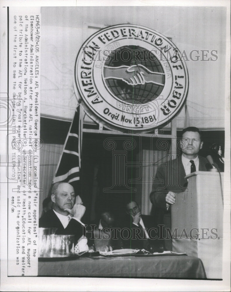 1952 Press Photo AFL President George Meany Los Angeles - RRW40335 - Historic Images