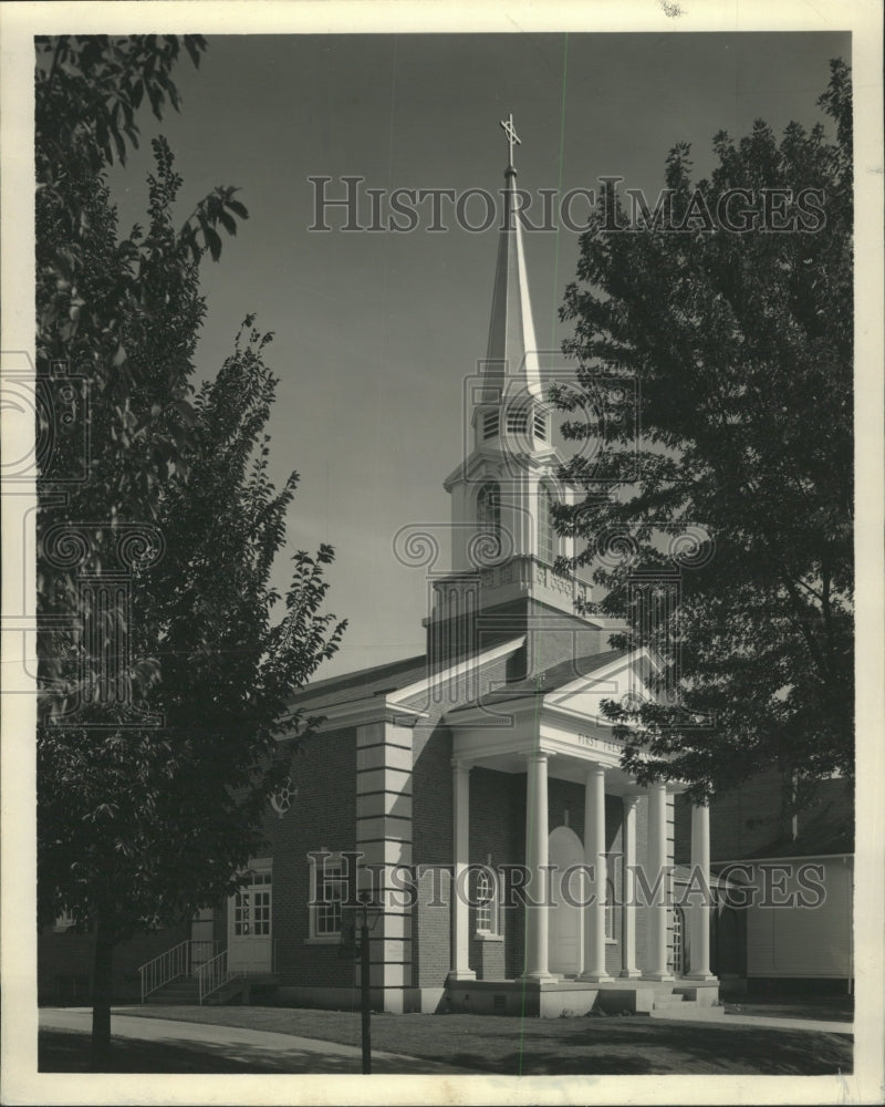 1958 Press Photo New First Presbyterian Church - RRW40369 - Historic Images