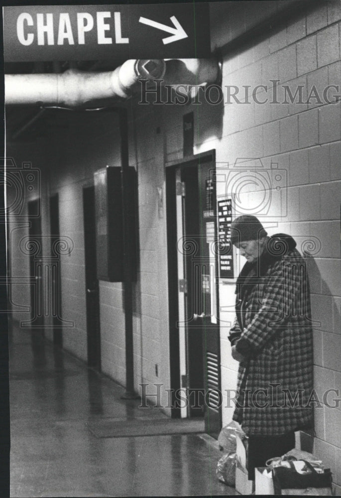 1990 Press Photo O&#39;Hare airport Schaafsma Waits chapel - RRW40387 - Historic Images