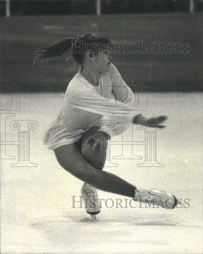 1980 Press Photo Susanne Alfer Skates Solo America - RRW40613 - Historic Images