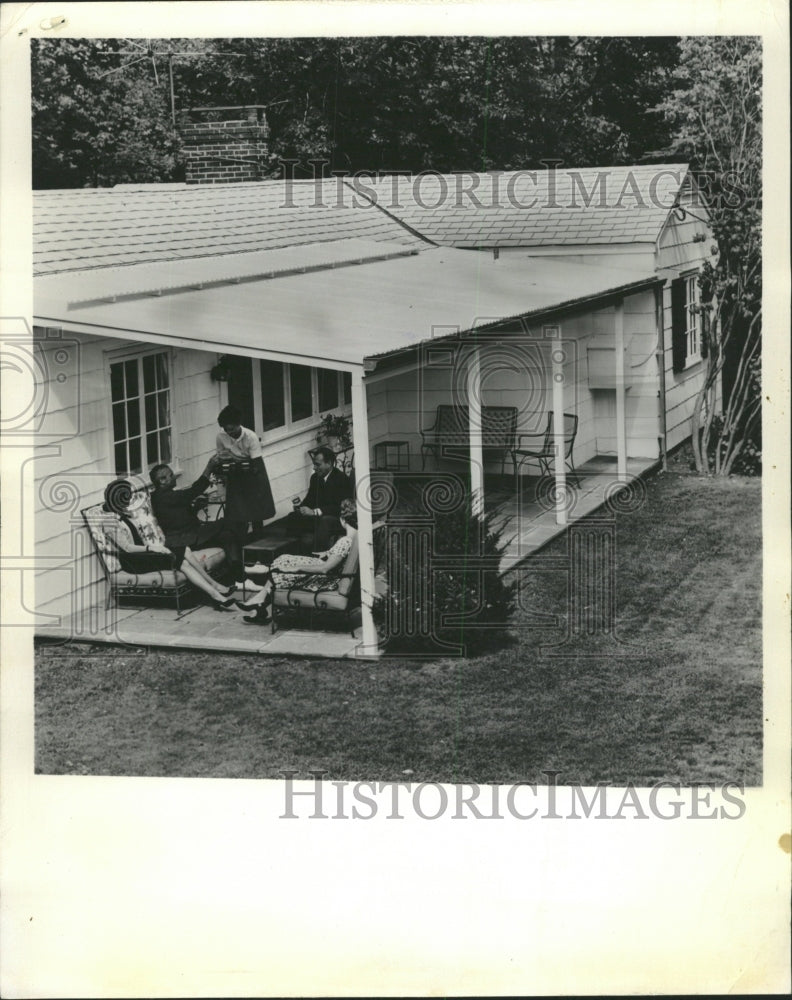 1963 Press Photo Patio Home Built Area Cool Outdoor - RRW40641 - Historic Images