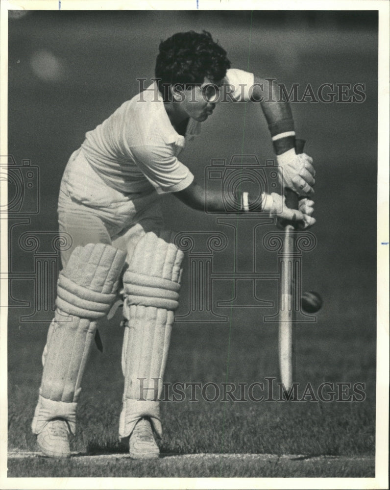 1986 Press Photo Bashir Menk Sandra Mcintosh cricket - RRW40657 - Historic Images