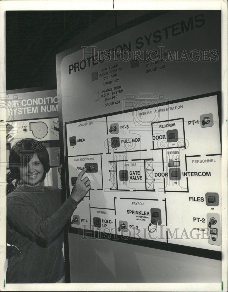 1973 Press Photo Honeywell Computer Building Control - RRW40715 - Historic Images