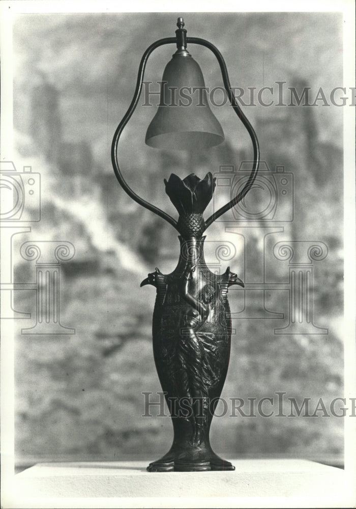 1979 Press Photo Home Art Decor Marble Brass Clock - RRW41533 - Historic Images