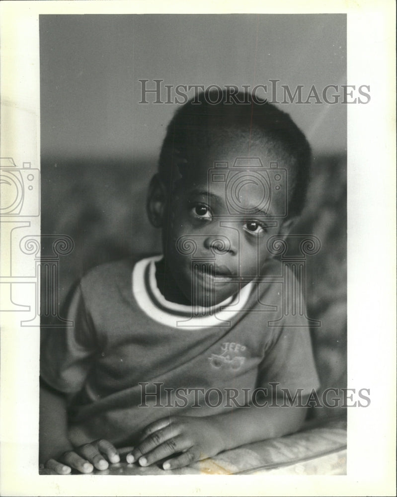 1985 Press Photo Emanuel Monday&#39;s Child - RRW41651 - Historic Images