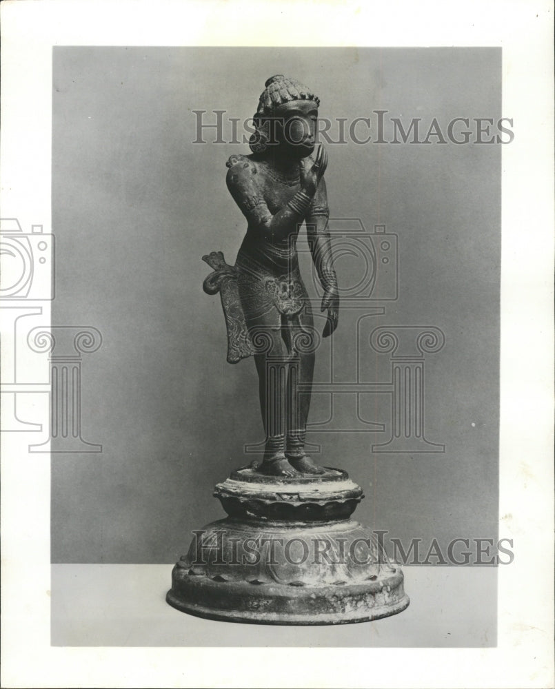 1965 Press Photo Bronze Indian Art Institute Chicago - RRW41765 - Historic Images