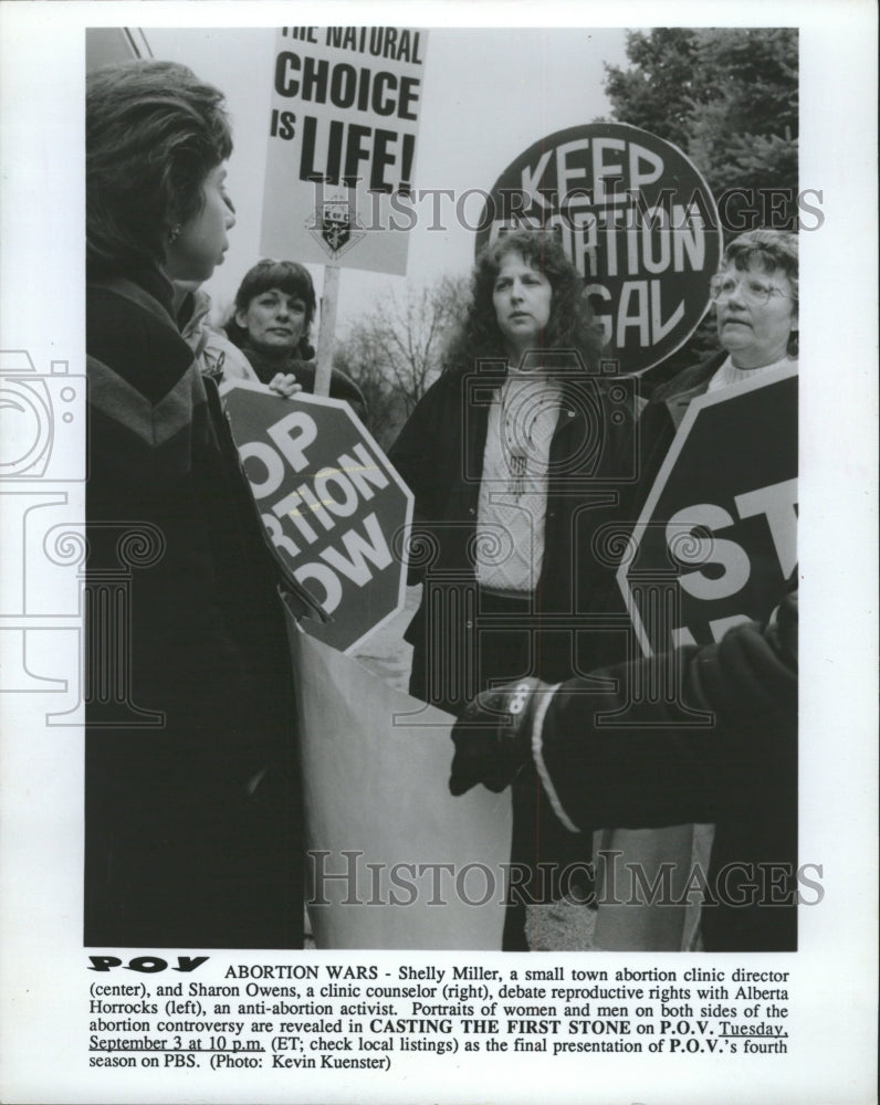 1991 Press Photo TV Show, Abortion Wars - RRW41867 - Historic Images