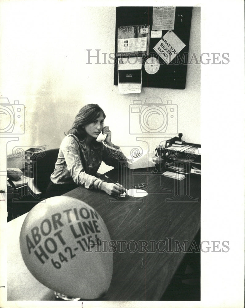 1978 Press Photo Abortion hotline Julia Rockler - RRW41975 - Historic Images