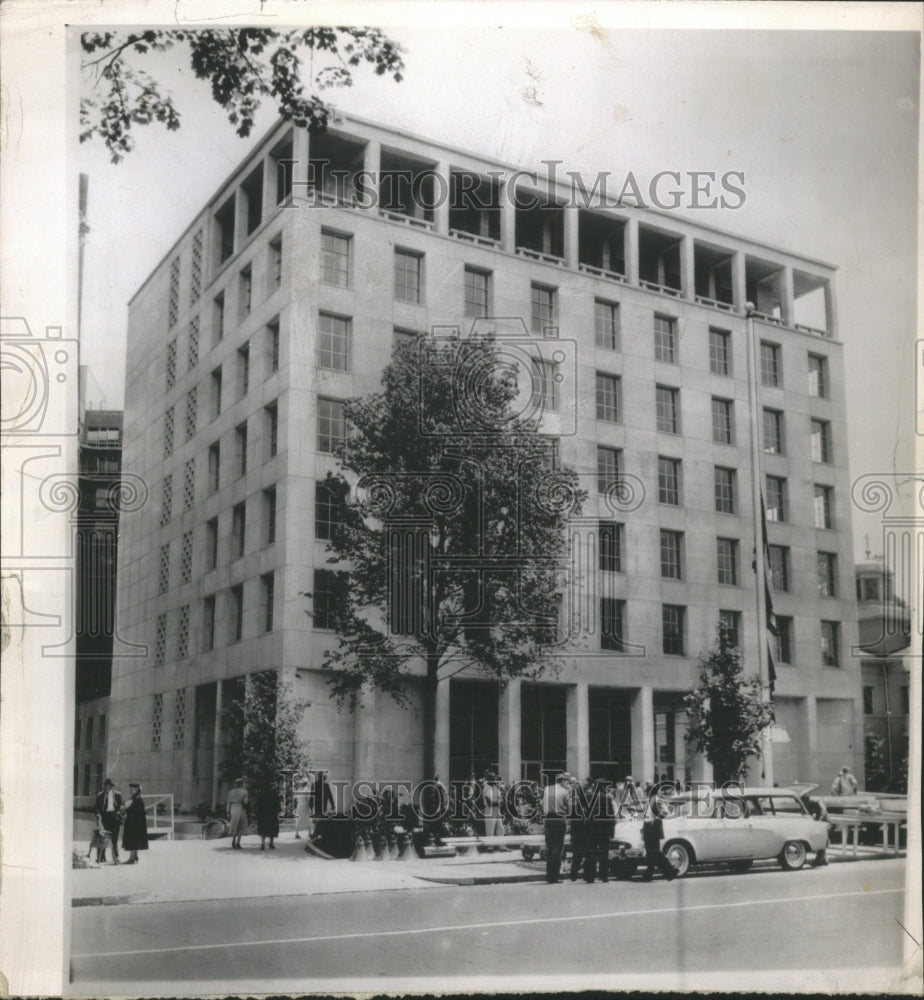 1956 Press Photo Dollar Headquarters Building AFL CIO - RRW42091 - Historic Images