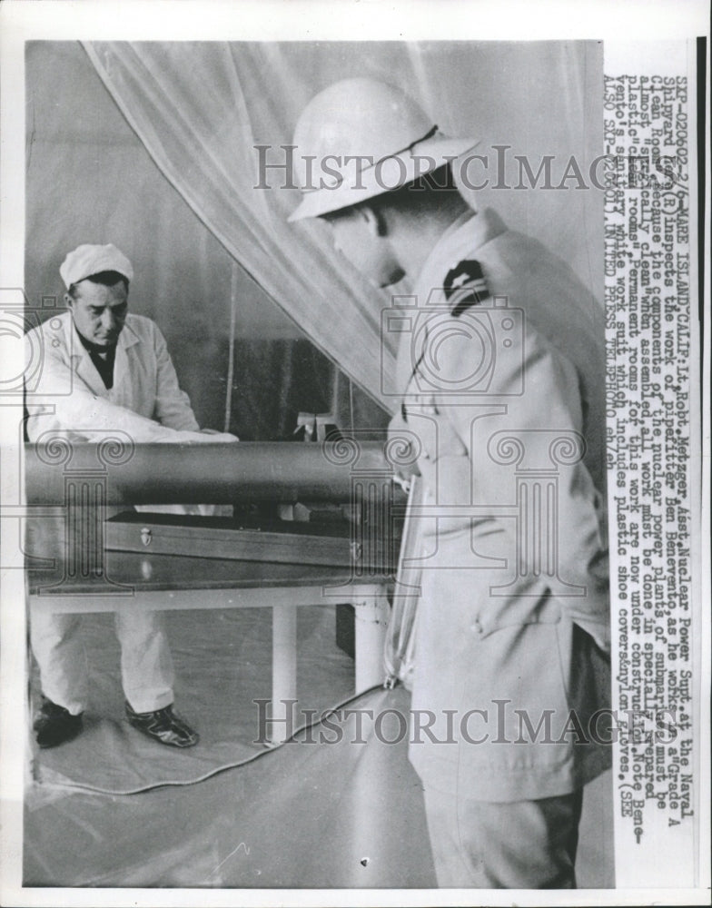 1957 Press Photo Lt Robert Metzger Nuclear Power Naval - RRW42177 - Historic Images