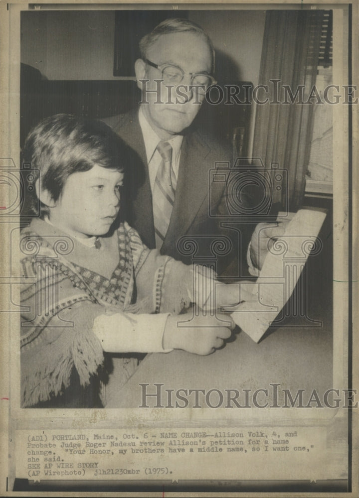 1975 Press Photo Protest For Name Change - RRW42271 - Historic Images