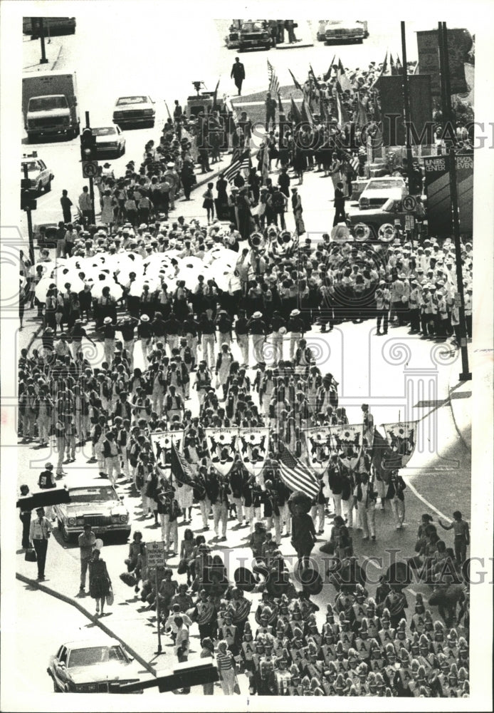 1980 Press Photo Lions Clubs International Wacker Drive - RRW42319 - Historic Images