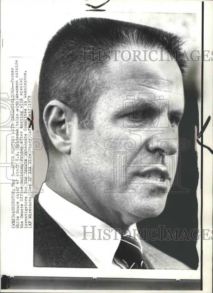 1973 Press Photo White House Chief H.R. Haldeman - RRW42355 - Historic Images