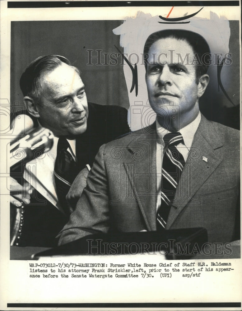 1973 Press Photo White House Chief H.R. Haldeman - RRW42359 - Historic Images