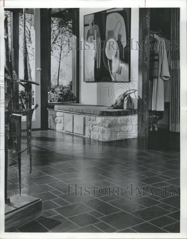 1966 Press Photo Material slate brick stone houses - RRW42617 - Historic Images