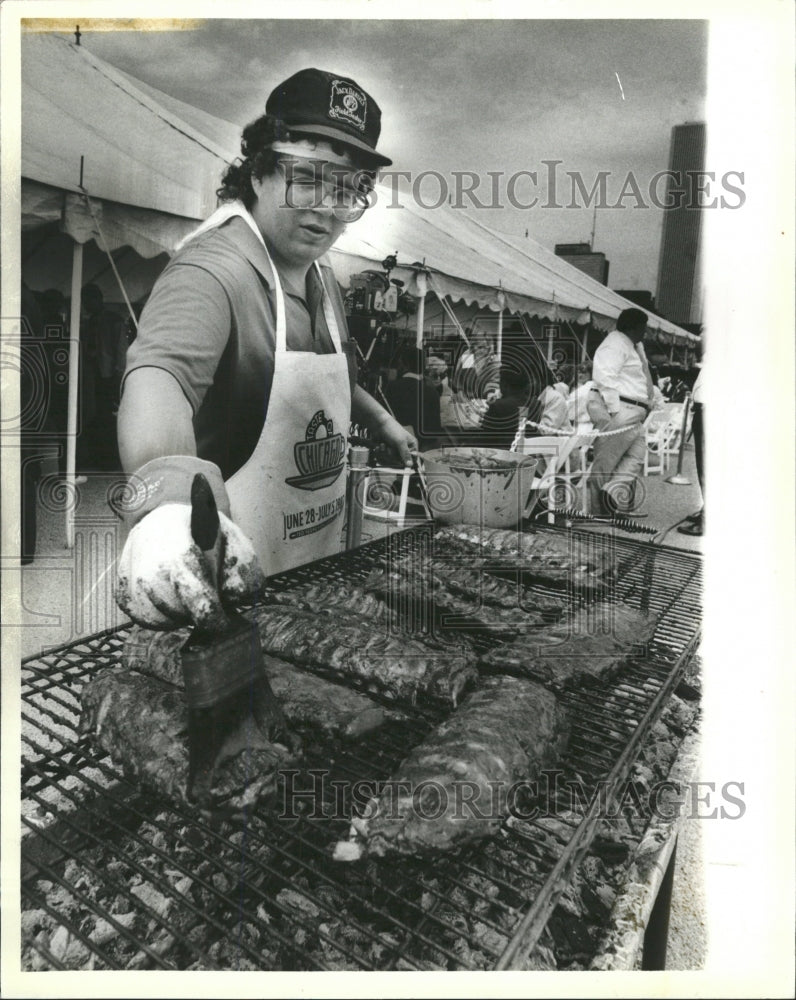 1987 Press Photo Chad Novak Chicago Test Grant Park - RRW42859 - Historic Images