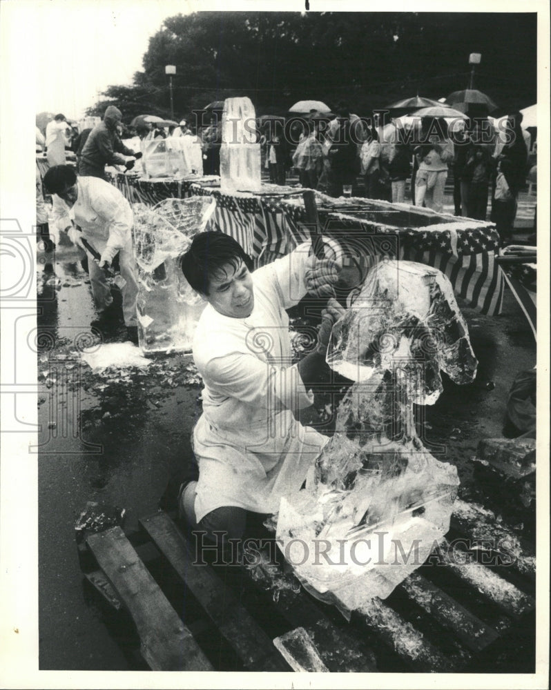 1986 Press Photo Chef Yasuo Mizuuchi Le Bordeaux taste - RRW42865 - Historic Images