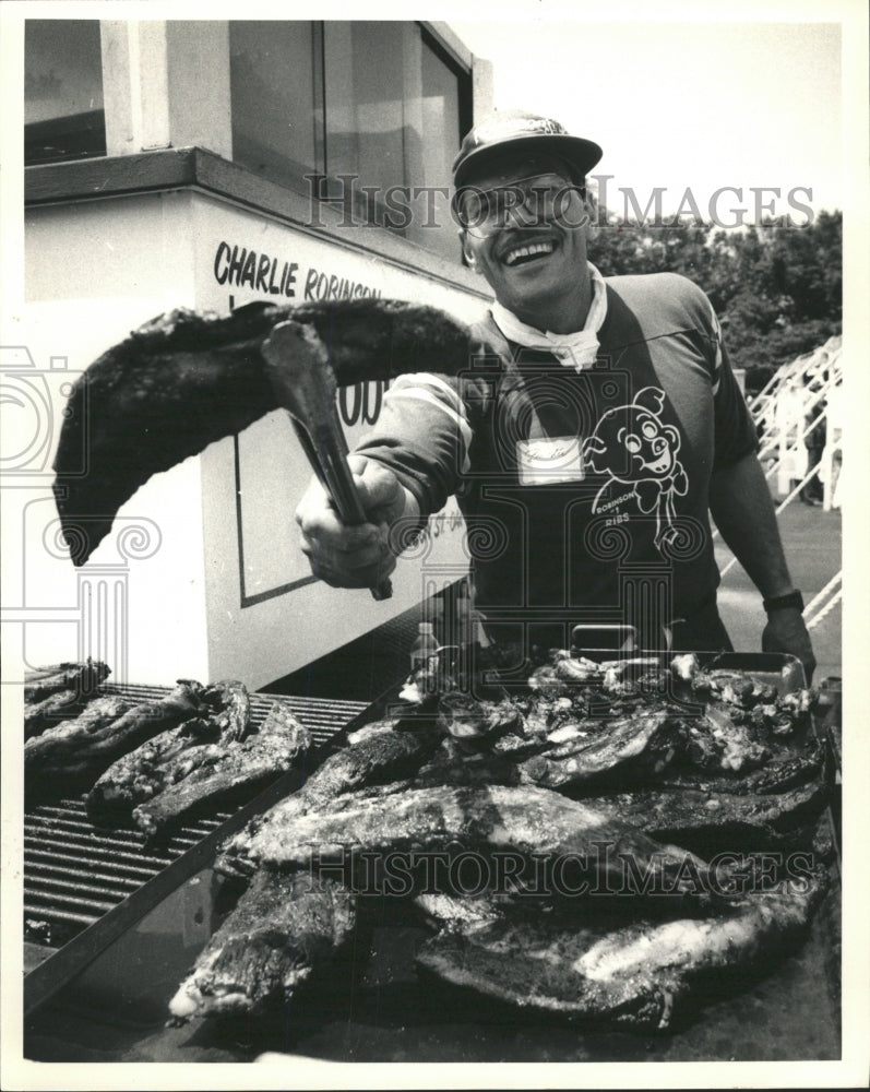 1986 Press Photo Michael Boucher Robinson Chicago taste - RRW42889 - Historic Images