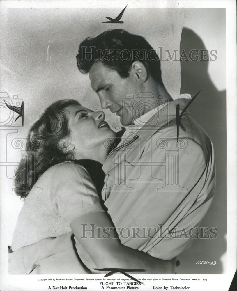 1953 Press Photo Jack Palance Flights Tangier Sudden - RRW42989 - Historic Images