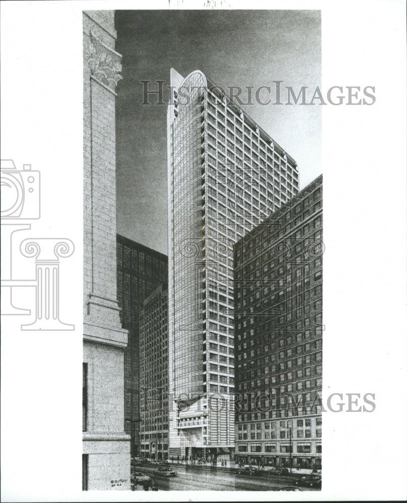 1991 Press Photo North Lasalle St Ahmanson Commercial - RRW43001 - Historic Images