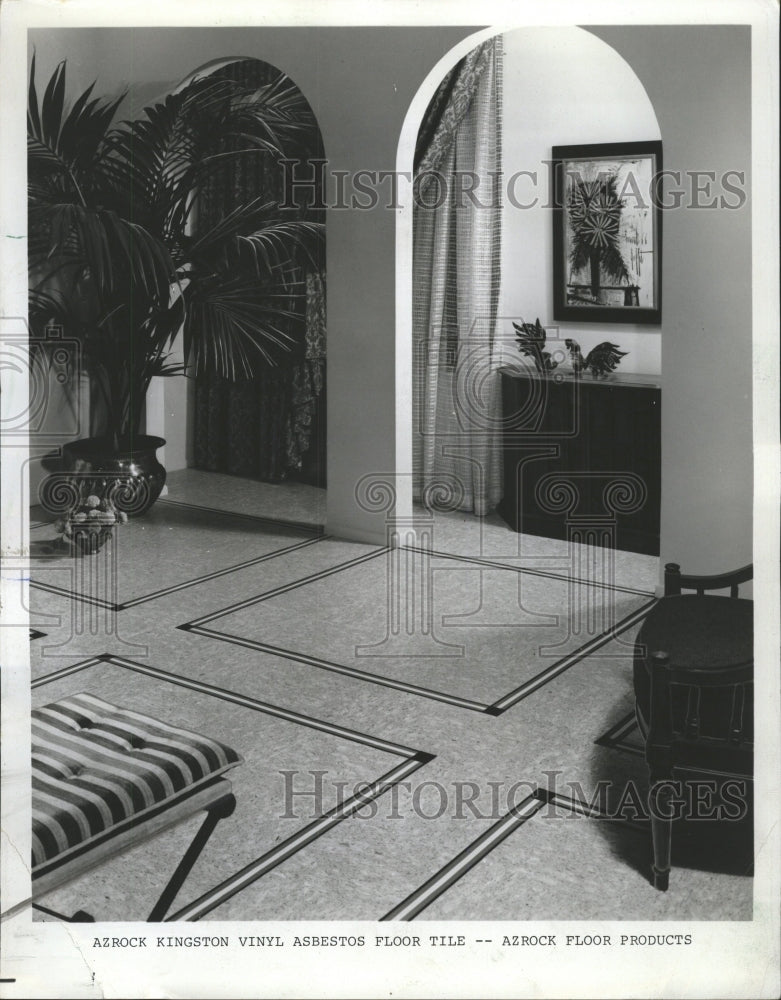 1968 Press Photo Azrock Kingston Vinyl Asbestos Floor - RRW43269 - Historic Images