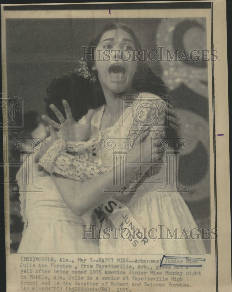 1975 Press Photo Junior Miss Julie Ann Forshee Arkansas - RRW43421 - Historic Images