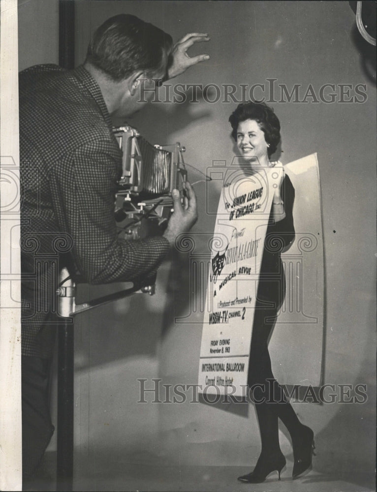 1963 Press Photo Junior League Dern John Advertisement - RRW43423 - Historic Images