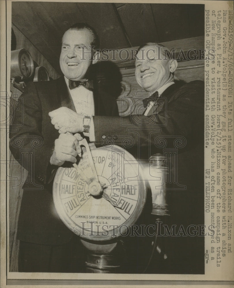 1968 Press Photo Photographer Richard Nixon Jon Volpe - RRW43617 - Historic Images