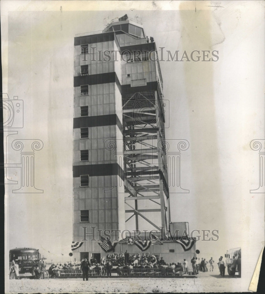 1952 Press Photo Ceremony Tallest Airport Tower - RRW43673 - Historic Images