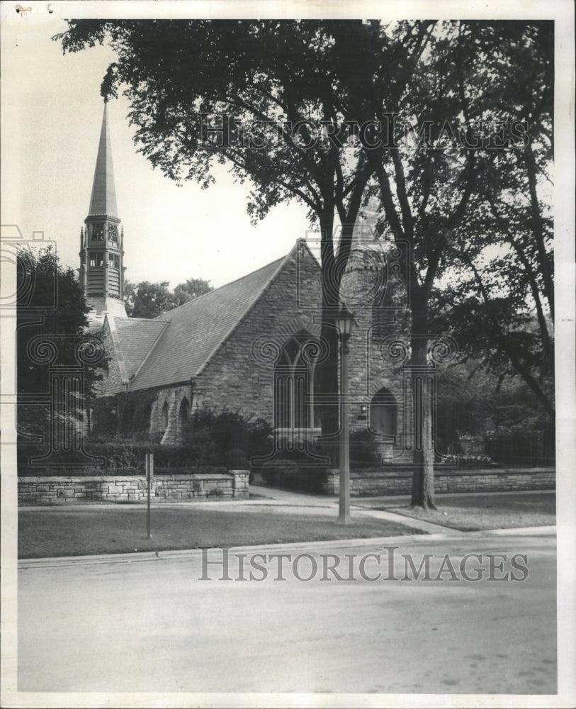 1958 Press Photo Kenilworth Union Churchf North Shore - RRW43683 - Historic Images