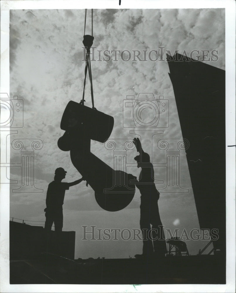 1978 Press Photo Dry Dock Co Ship Building Chicago - RRW43747 - Historic Images