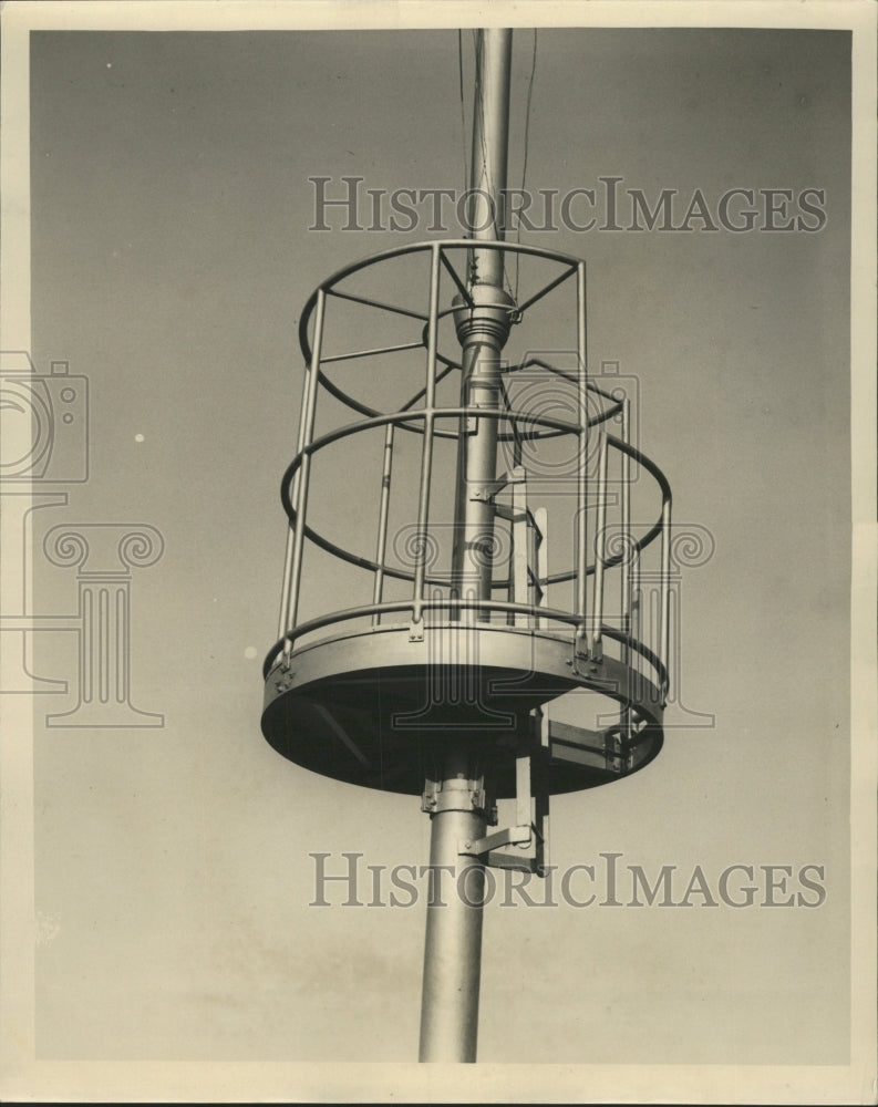 1937 Press Photo Life guard tower at Jackson Park Beach - RRW44209 - Historic Images