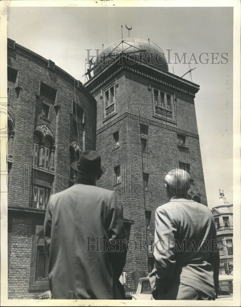 1963 Press Photo Medinah Temple Mosque Cleaned - RRW44269 - Historic Images