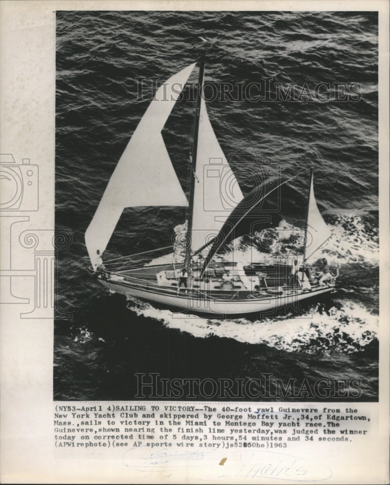 1963 Press Photo Guinevere/American Yacht Race Winner - RRW44773 - Historic Images