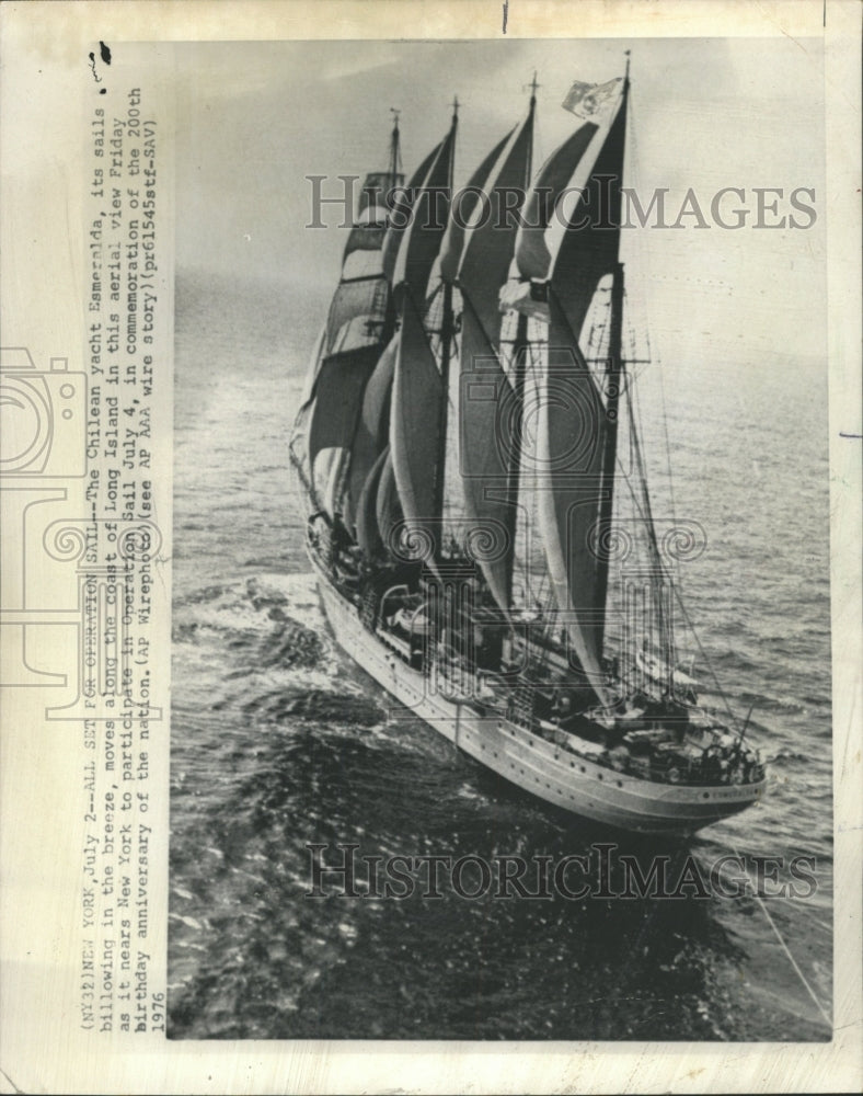 1976 Press Photo Chilean yacht Esmeralda - RRW44861 - Historic Images